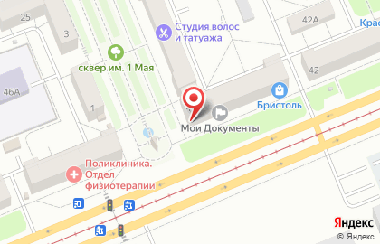 Салон цветов Крона в Ленинском районе на карте