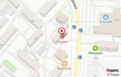 Стоматологическая клиника Клиника Медикс на проспекте Фадеева на карте