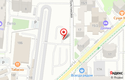 Автостоянка Синкори на ​Автомобильной, 14А на карте