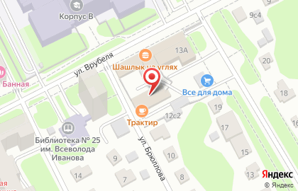 Таксомоторный парк Контакт на улице Врубеля на карте