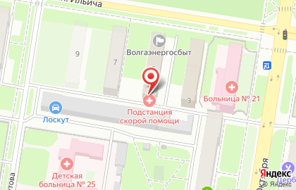 Станция скорой медицинской помощи в Автозаводском районе на карте