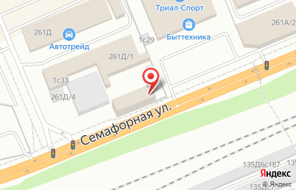 ООО Сибирь на Семафорной улице на карте