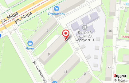 Детский сад Мишутка в Индустриальном районе на карте