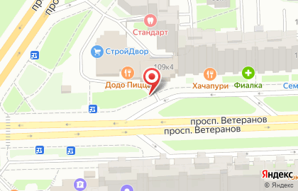 Теплоплит на проспекте Ветеранов на карте