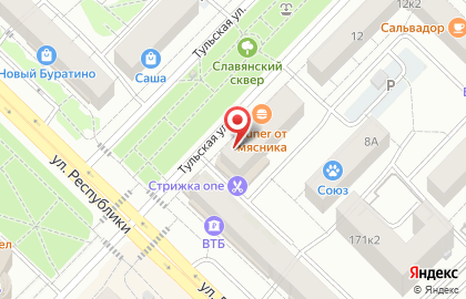 Магазин разливных напитков Светлое и Тёмное на Тульской улице на карте
