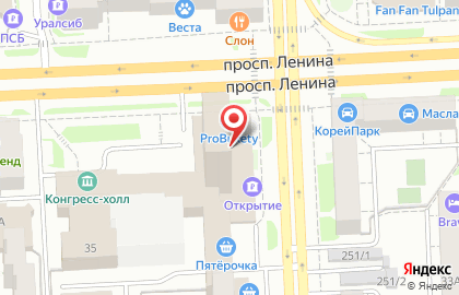 ОАО Банк ОТКРЫТИЕ на проспекте Ленина на карте
