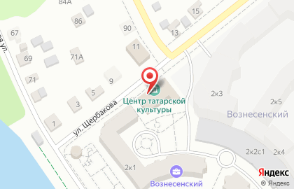 Центр татарской культуры на улице Щербакова на карте