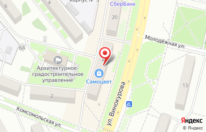 Торгово-монтажная компания Новый Мир на улице Винокурова на карте