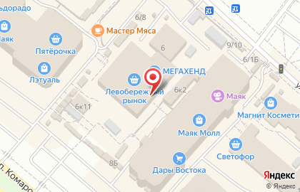 Золото России на проспекте Комарова на карте