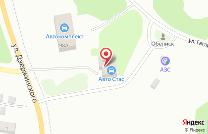 АЗС Велком, АЗС на улице Дзержинского на карте