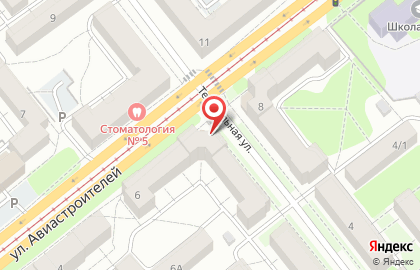 Дзержинский район Киоск по продаже фруктов и овощей на улице Авиастроителей на карте