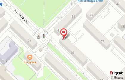 Парикмахерская Эконом класс на Рижской улице на карте