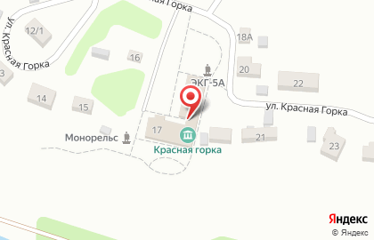 Музей-заповедник Красная Горка в Кемерово на карте
