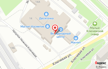 Зоомагазин ЗооМир на Ключевой улице на карте