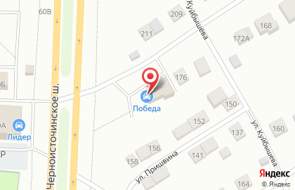 Автомагазин Победа в Екатеринбурге на карте