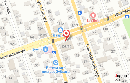 Магазин Мир Обоев на Фурмановской улице на карте