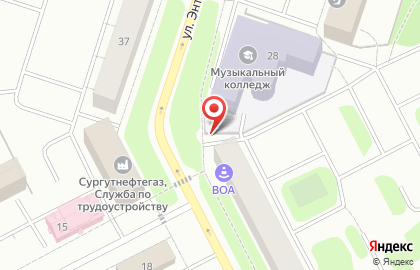 Продуктовый магазин в Сургуте на карте