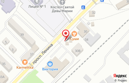 Магазин кондитерских изделий на проспекте Ленина, 30Б на карте