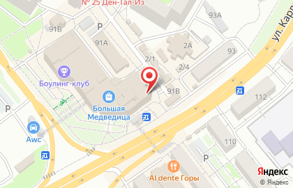 Коммерческий банк Восточный на улице Карла Маркса, 91 на карте