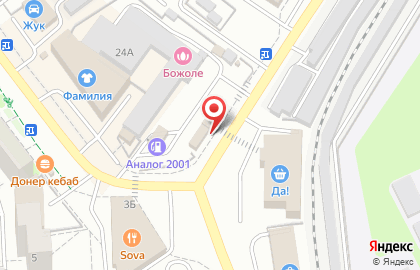 Киоск фастфудной продукции на улице Гудкова на карте