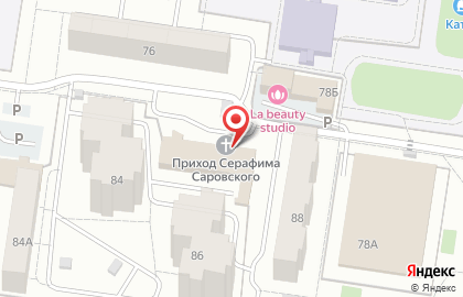 Приход в честь Преподобного Серафима Саровского Чудотворца на карте