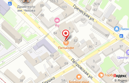 Суши-бар Осака на Петровской улице на карте