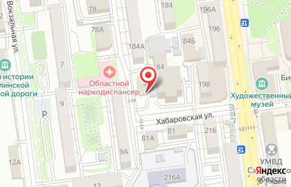 Кафе Смак на Хабаровской улице на карте