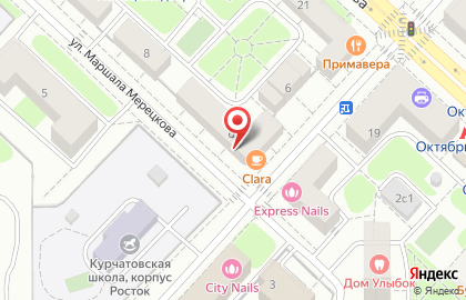 Я леди на улице Маршала Мерецкова на карте