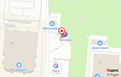 Автозаправочная станция Топлайн в Кировском районе на карте