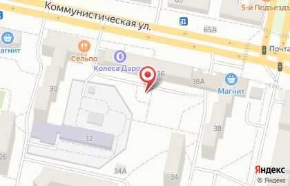 Волжаночка на Коммунистической улице на карте