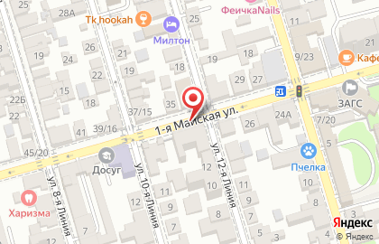 АДВОКАТСКОЕ БЮРО «СЕМЫНИНА, МАЛЬЦЕВА И ПАРТНЕРЫ» на 1-ой Майской улице на карте