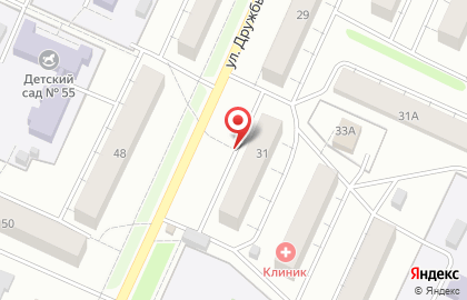 Семёрочка на улице Дружбы на карте