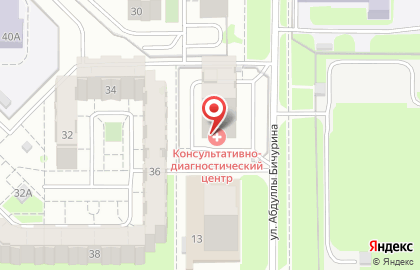 Консультативно-диагностический центр на улице Четаева на карте