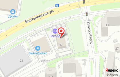 Центр спортивной подготовки Беркут на Бартеневской улице на карте