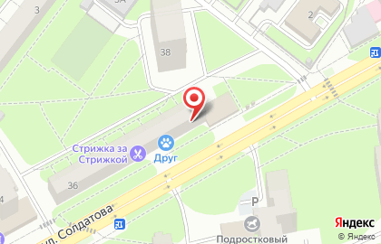 Салон Территория красоты в Свердловском районе на карте