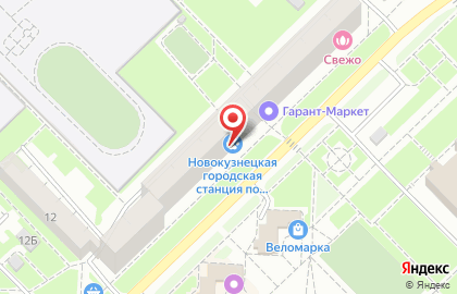 Новокузнецкая городская станция по борьбе с болезнями животных в Новокузнецке на карте
