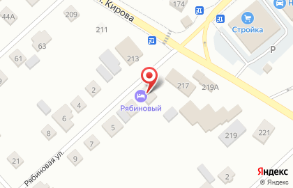 Гостиница Рябиновая на карте