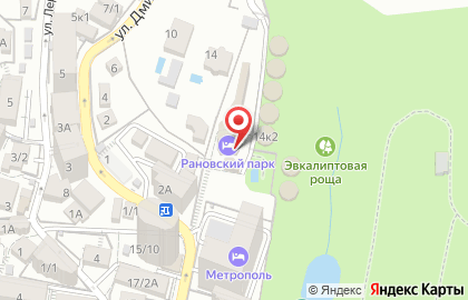 Рановский парк на карте