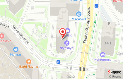 Автошкола Рулевой на Европейском проспекте в Кудрово на карте