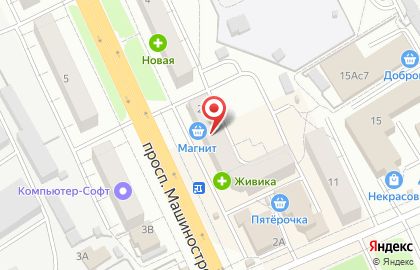 Магазин разливных напитков Icebeerg на проспекте Машиностроителей на карте