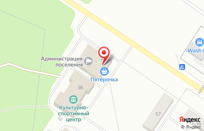 Супермаркет Пятерочка в рабочем посёлке Лесная Поляна на карте