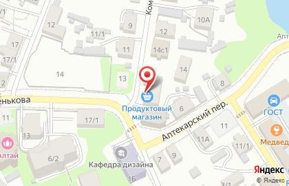 Продуктовый магазин в Томске на карте