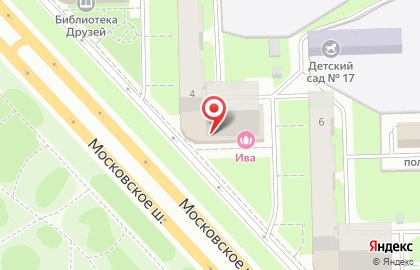 Магазин Ива на Московском шоссе на карте