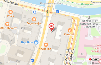 Отель Алехандро в Петроградском районе на карте