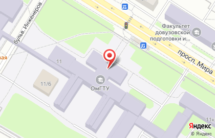 ОмГТУ Региональный центр содействия трудоустройству выпускников на карте