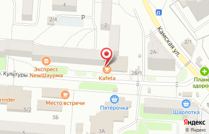 Продуктовый магазин Пшеничка на улице Культуры на карте