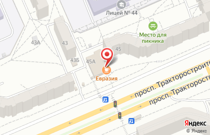 Кафе Евразия в Чебоксарах на карте