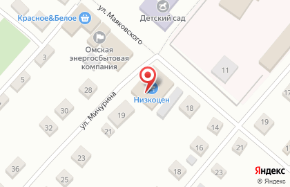 Склад-магазин Низкоцен на улице Маяковского на карте