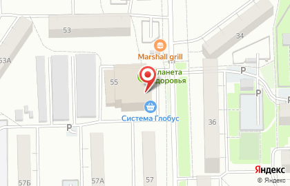 Супермаркет Система Глобус на улице Чапаева на карте