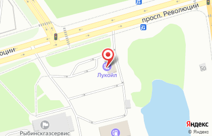 АЗС Лукойл в Ярославле на карте